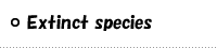 Extinct species